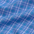 The Bay Blue Brin Check Custom Shirt Custom Dress Shirt- Ledbury