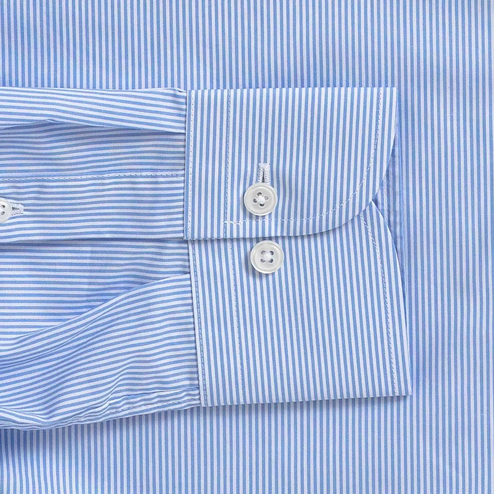 The Blue Alder Stripe Custom Shirt Custom Dress Shirt- Ledbury
