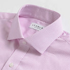 The Pink Ellair Micro Check Custom Shirt Custom Dress Shirt- Ledbury