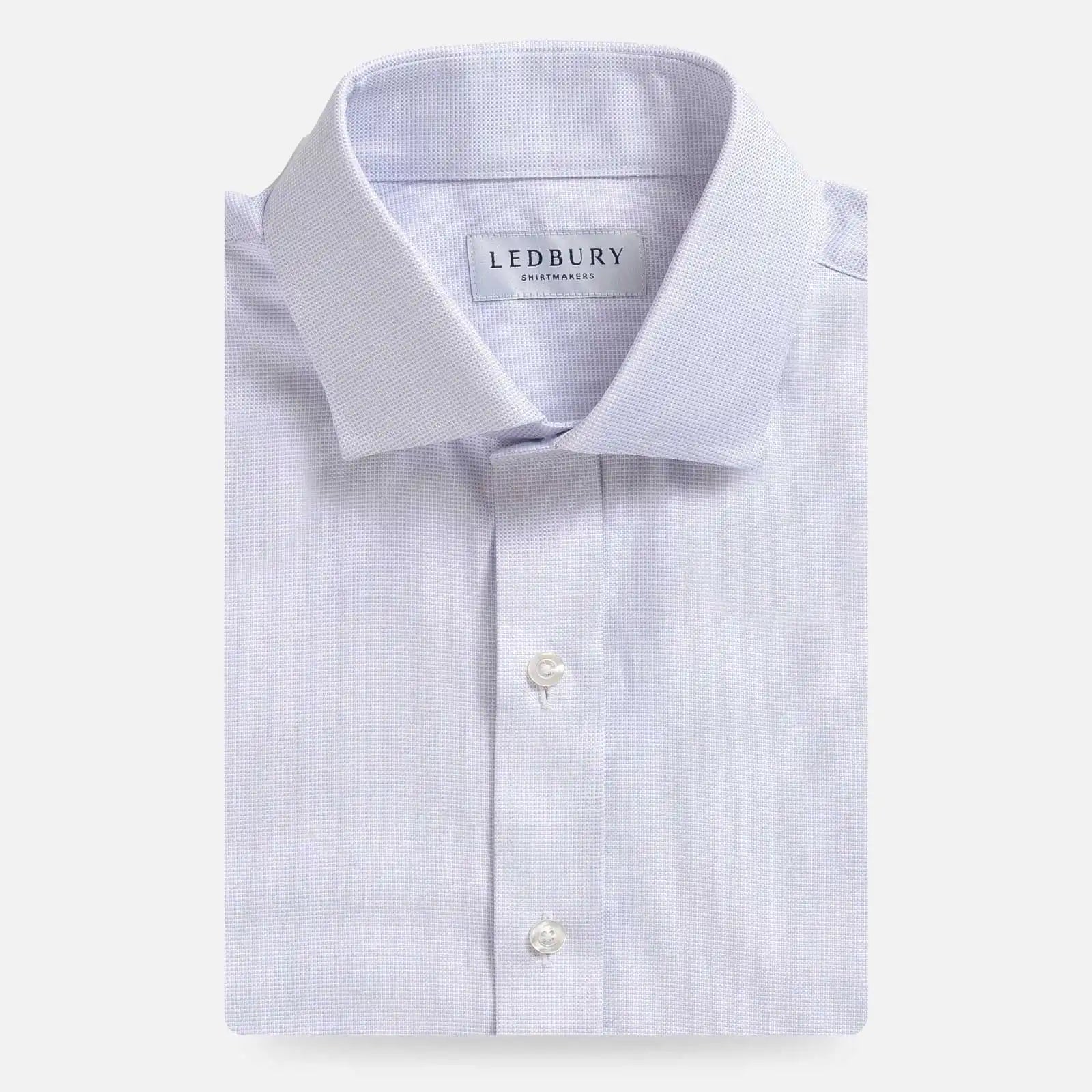 Lavender royal oxford dress shirt - Ledbury Conwell custom fit shirt with natural sheen