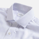 Lavender Conwell dress shirt collar detail - 100% cotton royal oxford fabric