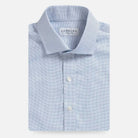 Blue royal oxford dress shirt - Ledbury Conwell custom fit shirt with natural sheen