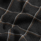 Orville flannel windowpane pattern detail - brushed cotton texture close-up