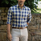 The Buff Yellow Fulton Flannel Custom Shirt Custom Casual Shirt- Ledbury