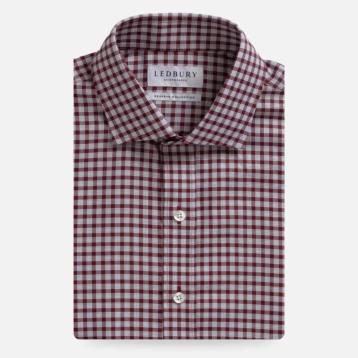 Red check dress shirt - Ledbury Britton Thomas Mason twill