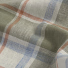 70% cotton 30% linen fabric texture detail — Faded Olive Royer shirt by Ledbury