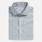 Sky blue Newhall check dress shirt - crisp check pattern with premium tailoring
