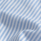 Light blue cotton linen stripe fabric detail - Ledbury Sondra dress shirt