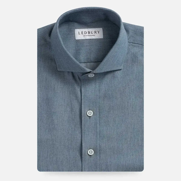 Light Blue Cambell Chambray custom shirt — Ledbury