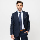 The Blue Fine Twill Spread Dress Shirt Dress Shirt- Ledbury