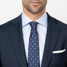 The Blue Fine Twill Spread Dress Shirt Dress Shirt- Ledbury