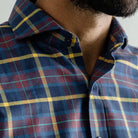 The Blue Berkley Plaid Custom Shirt Custom Casual Shirt- Ledbury