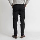 Men's black chino pants close-up - Richmond fit tailored style