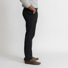 Black chinos detail view - Richmond modern fit cotton