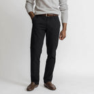 Black chino pants men's Richmond fit - cotton twill custom pant