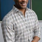 The Oatmeal Albini Cleary Check Custom Shirt Custom Casual Shirt- Ledbury