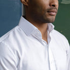 The White George Royal Oxford Custom Shirt Custom Dress Shirt- Ledbury