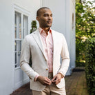 The Orange Hutchins Herringbone Custom Shirt Custom Dress Shirt- Ledbury