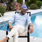 Ledbury Blue Washed Twill Hat Accessories- Ledbury