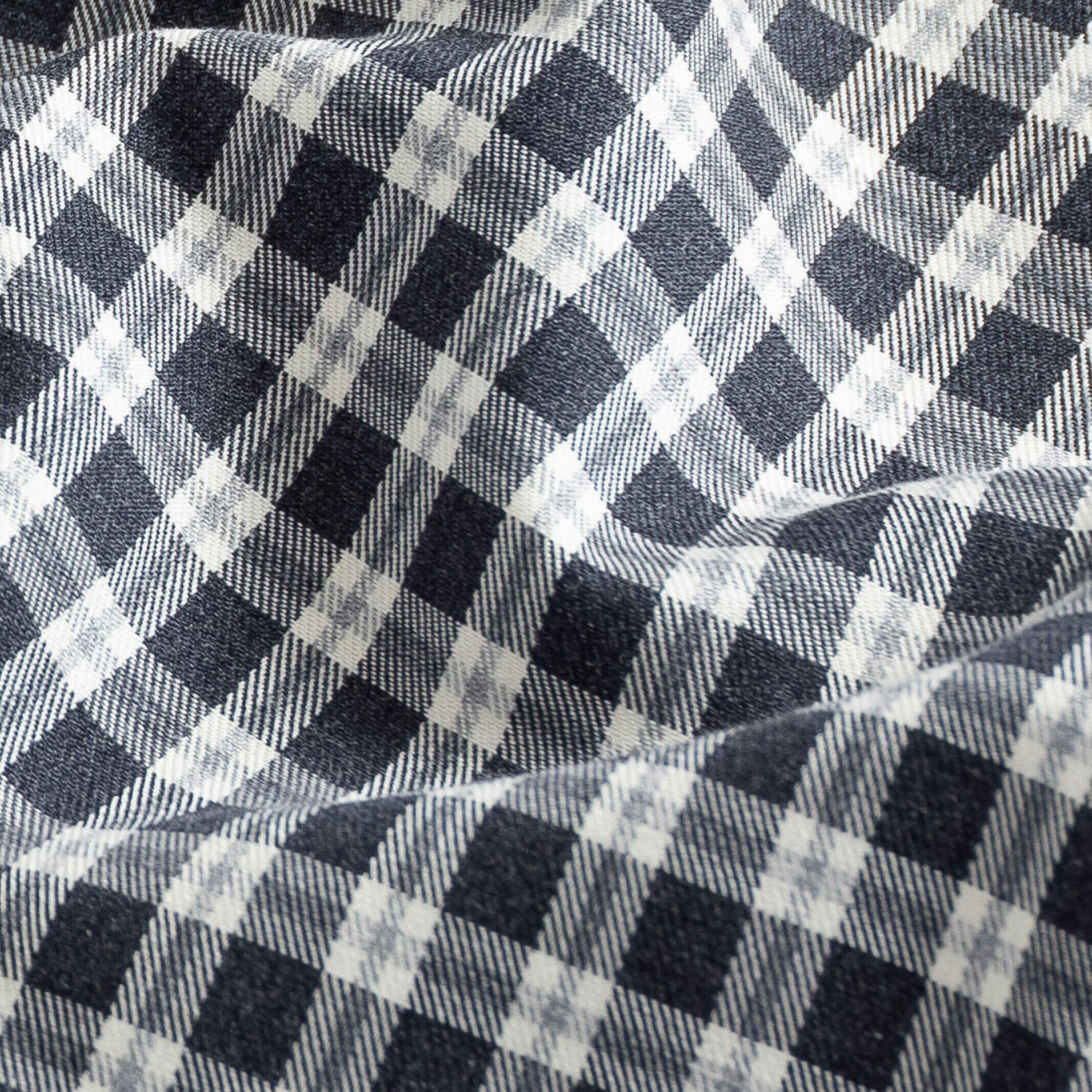 The Charcoal Thomas Mason Hartney Flannel Casual Shirt Casual Shirt- Ledbury