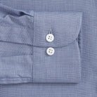 The Deep Blue Linden Dobby Custom Shirt Custom Dress Shirt- Ledbury