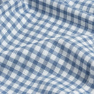 The Light Blue Farwell Gingham Custom Shirt Custom Casual Shirt- Ledbury