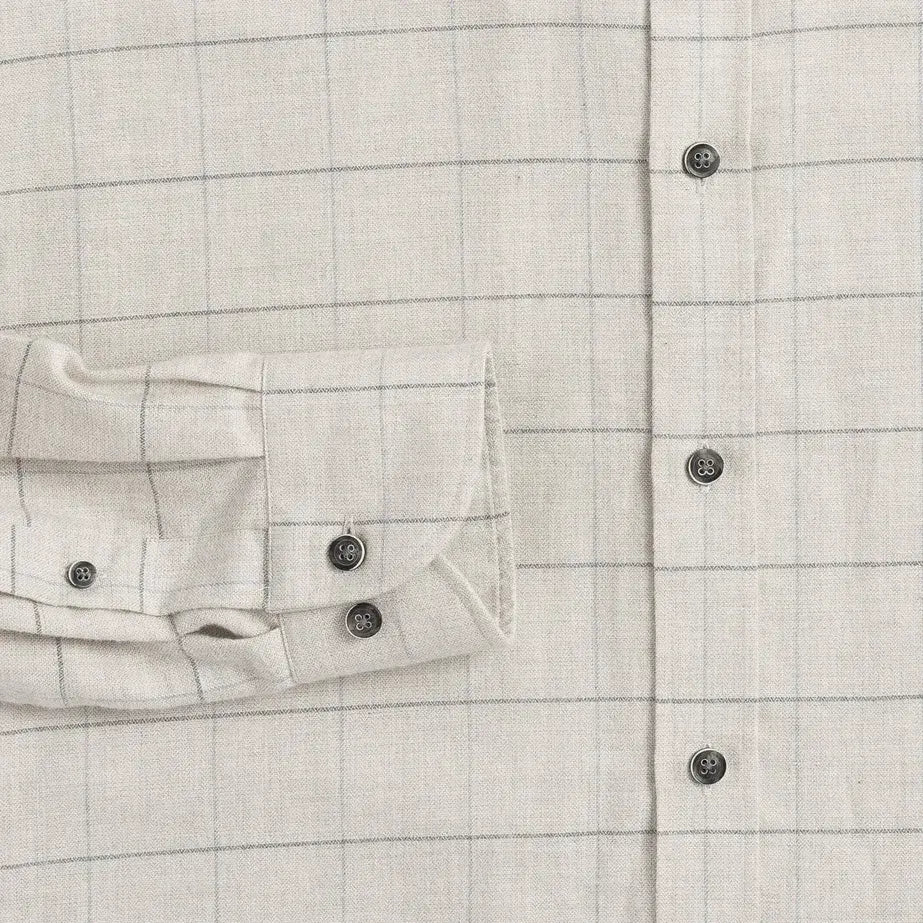 Gossett Flannel shirt double-button barrel cuff detail - reinforced construction