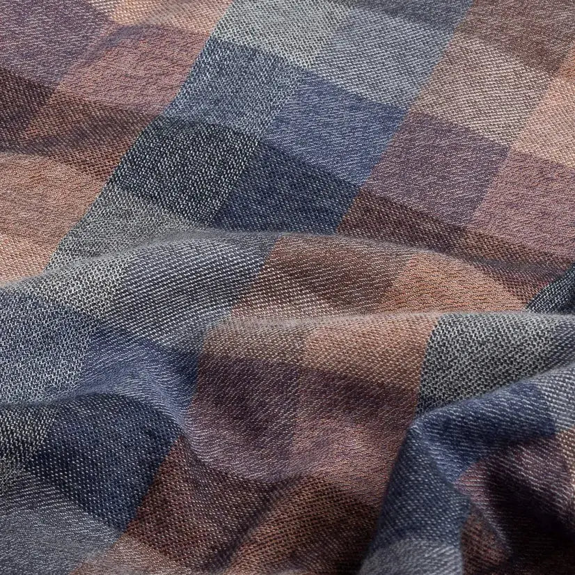 Portuguese flannel fabric in apricot - soft brushed cotton twill texture
