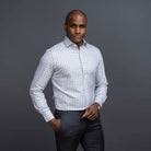 The Grey Huxley Tattersall Dress Shirt Dress Shirt- Ledbury