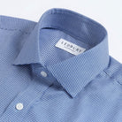 The Navy Blue McCartney Houndstooth Custom Shirt Custom Dress Shirt- Ledbury