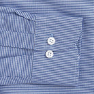 The Navy Blue McCartney Houndstooth Custom Shirt Custom Dress Shirt- Ledbury