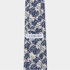 The Navy Palm Print Tie Tie- Ledbury