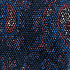 The Navy Pemberton Print Tie Tie- Ledbury