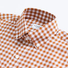 The Orange Marmo Gingham Custom Shirt Custom Casual Shirt- Ledbury