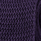 The Purple Harlow Knit Tie Tie- Ledbury