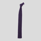 The Purple Harlow Knit Tie Tie- Ledbury