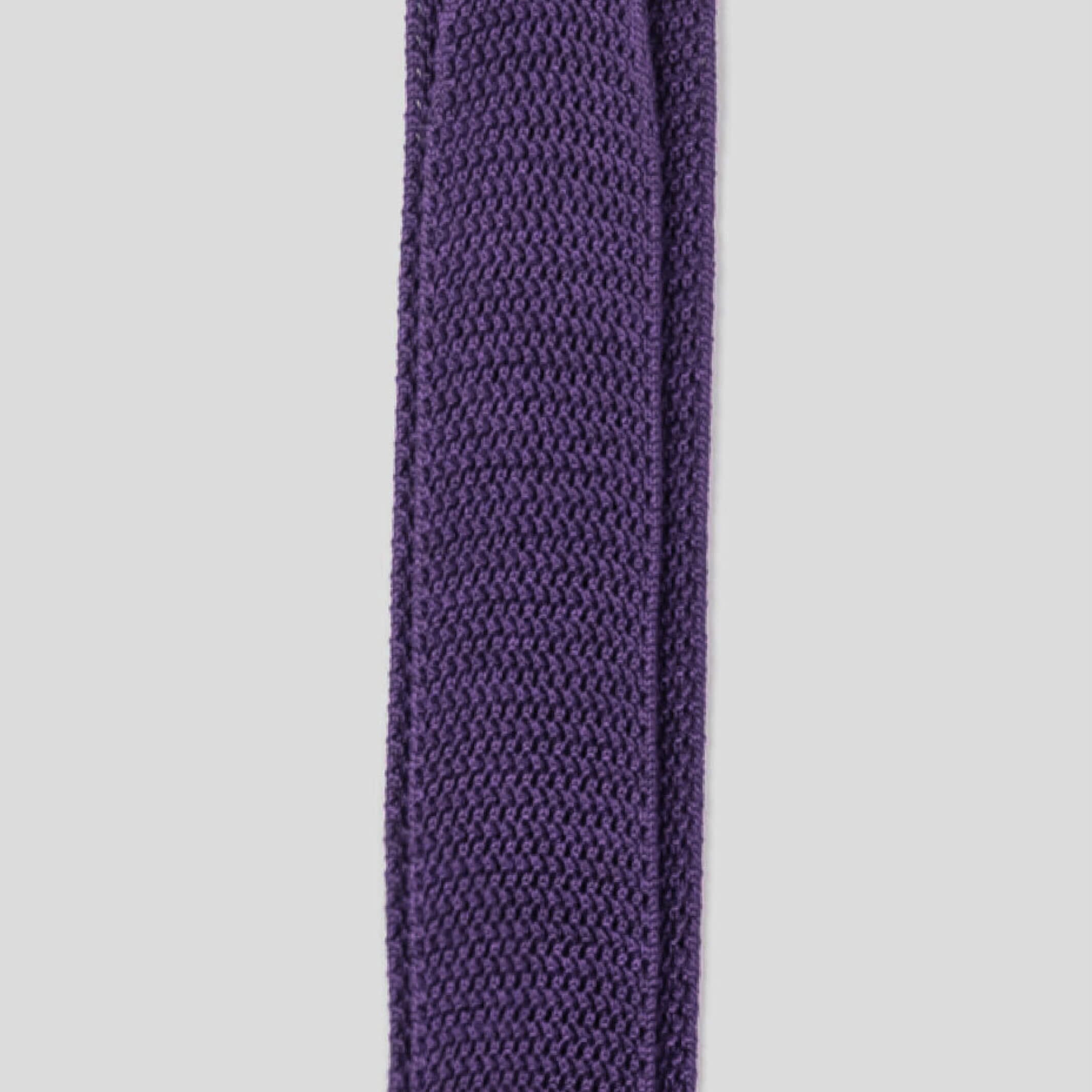 The Purple Harlow Knit Tie Tie- Ledbury