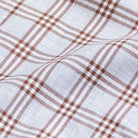 The Rustic Brown 2023 Albini Arnett Plaid Custom Shirt Custom Casual Shirt- Ledbury