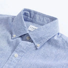 The Blue Short Sleeve Barretto Cotton Linen Custom Shirt Custom Short Sleeve Shirt- Ledbury