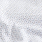 Brick red tonal check dress shirt fabric detail