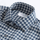 The Vintage Navy Thomas Mason Hartney Flannel Custom Shirt Custom Casual Shirt- Ledbury