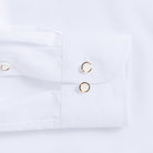 The White Evans Wrinkle Resistant Oxford Custom Shirt Custom Dress Shirt- Ledbury