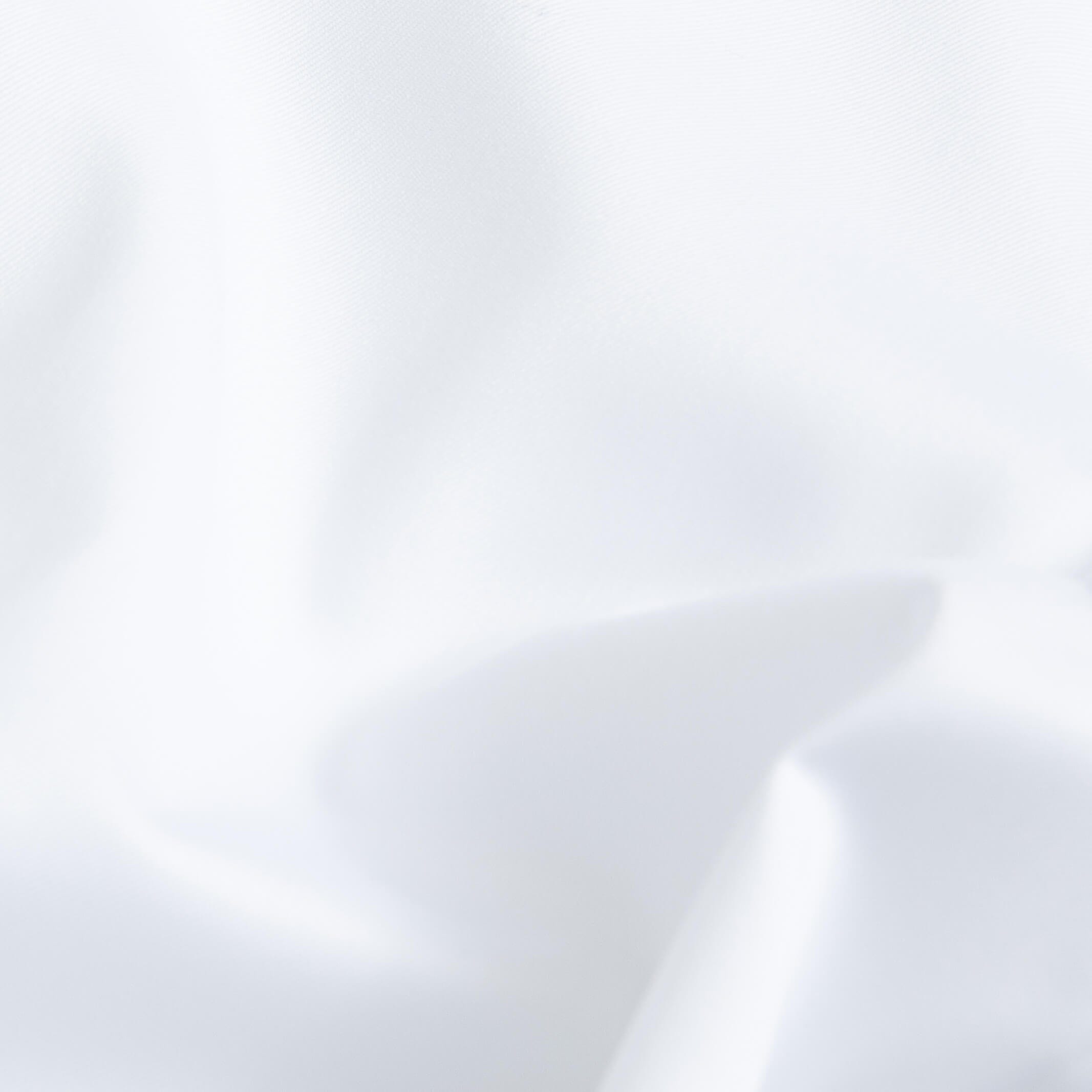 Non-iron fine twill tuxedo fabric - wrinkle-resistant white cotton texture