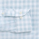 Green Ellis plaid shirt sleeve and cuff detail - double button barrel cuff