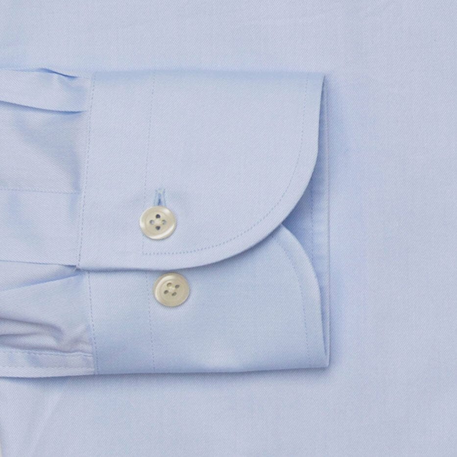 The Blue Fine Twill Spread Dress Shirt Dress Shirt- Ledbury