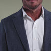 The Ledbury lowered second button creates the perfect "v" neckline - reinforced interlining keeps the collar standing tall 