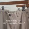 Ledbury Light Khaki Stretch Richmond Chino Custom Pant — video showing premium heavier-weight cotton twill with 3% stretch