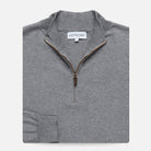 The Light Grey Heather Easterley Half-Zip Sweater Sweater- Ledbury