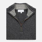 The Charcoal Heather Ashton Quarter-Zip Sweater Sweater- Ledbury