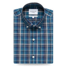 The Dark Blue Lanvale Plaid Casual Shirt Casual Shirt- Ledbury